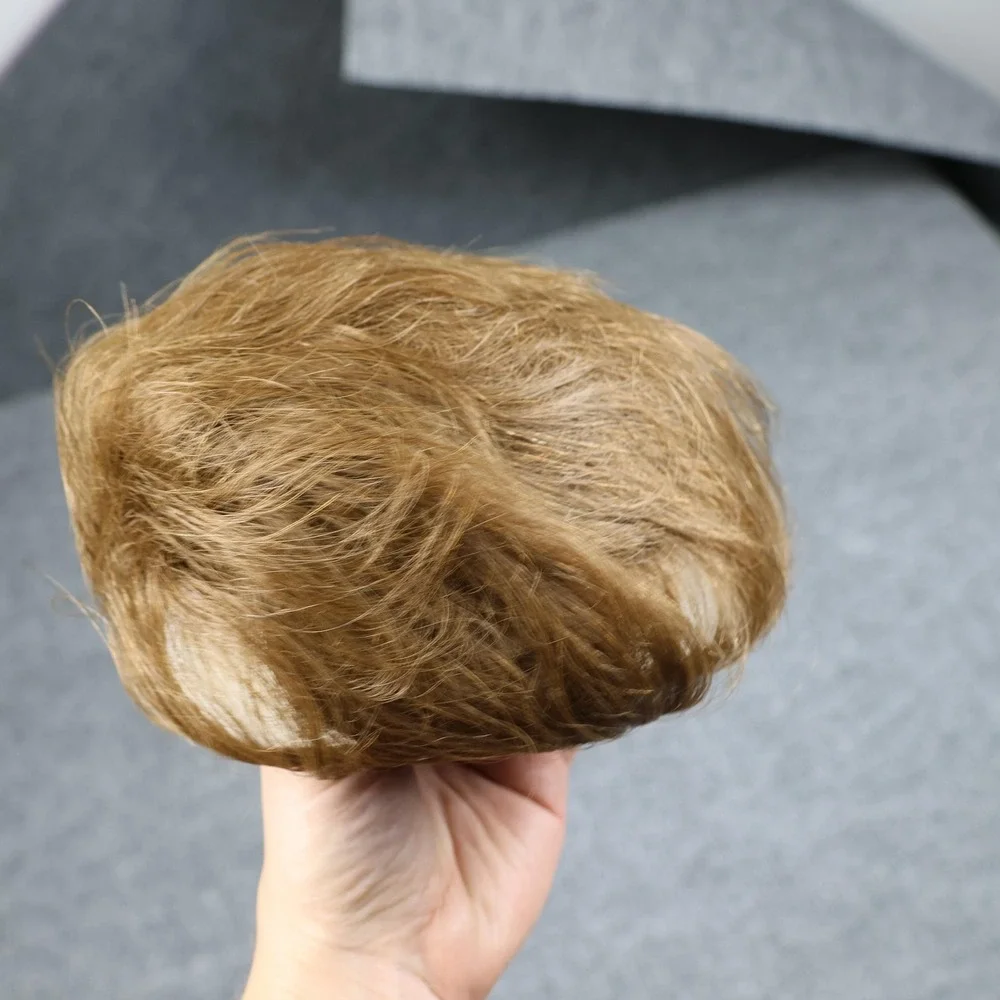 Vintage‎ Helene Curtis 100% Human Hair Topper Brown Made In Japan Wiglet
